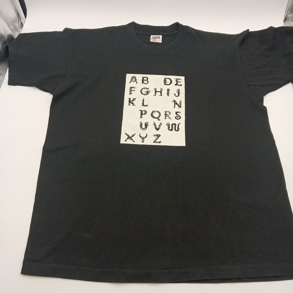 90s Connecticut Odyssey of the Mind Alphabet T Shirt 1994 Made USA Adult Large